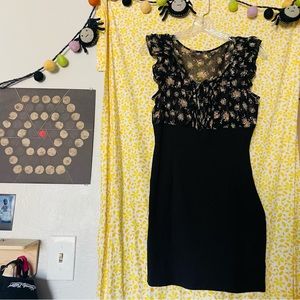 Charlotte Russe mini dress with floral top & fitted bottom!